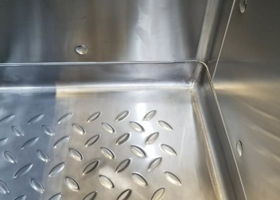 Weißes Colorbond-Edelstahl-Tiefkühltruhen-Kühlraum