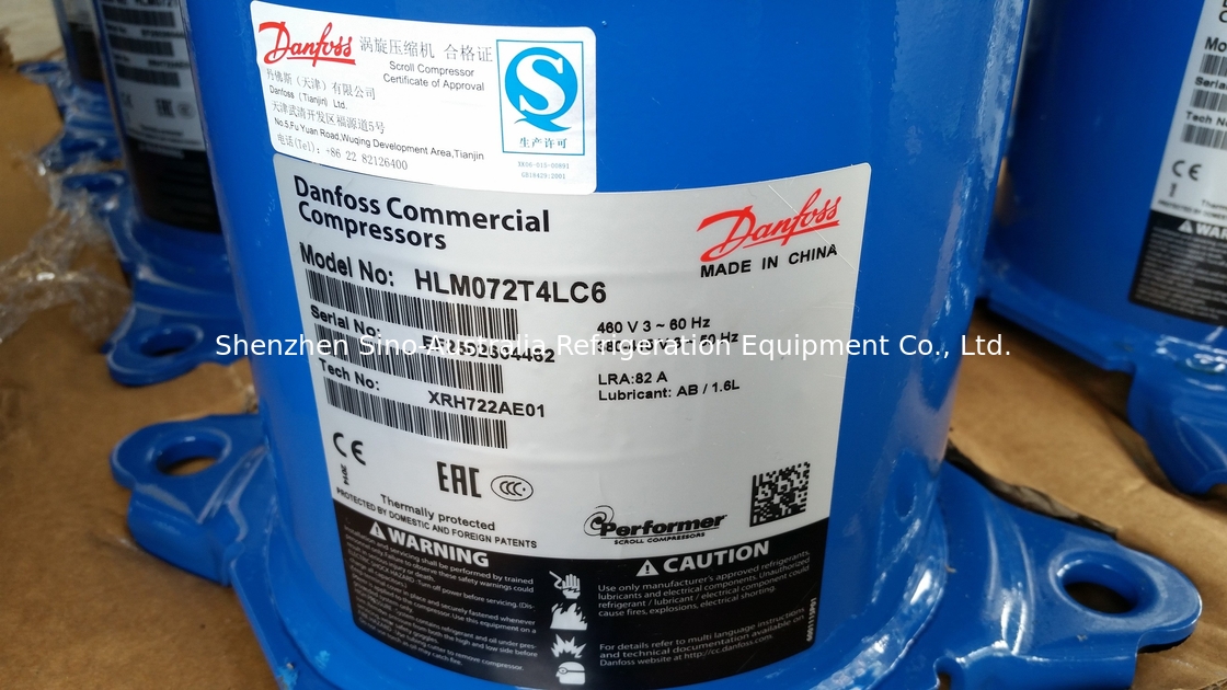 R410a-Abkühlung und Rollen-Kompressor des Klimaanlagen-Kompressor-HCJ090T4 7.5TR Danfoss